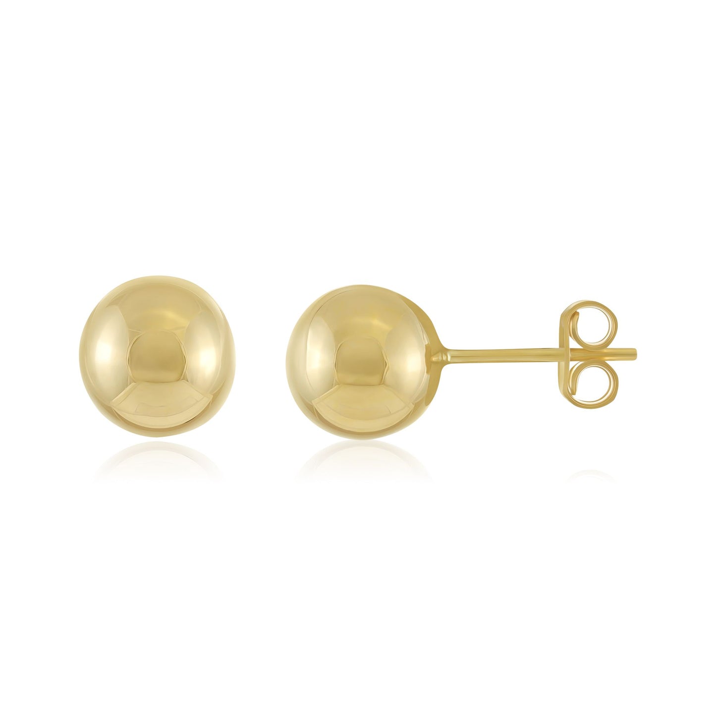 9ct Yellow Gold Ball Stud Earrings